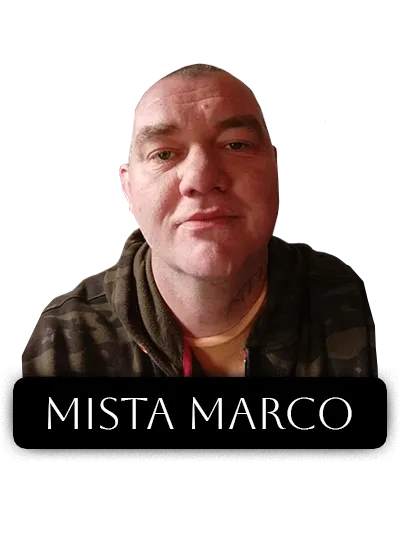 Skriv en besked til Mista Marco