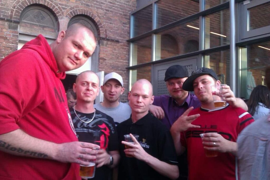 Mista Marco, LB Boogie, Miclos, Røde Ronne, Martin Sømand, og Nikolaj Scott Mclean til Ice Cube koncert på posten i Odense